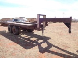 Shopbilt 22' Gooseneck T/A Flatbed Trailer w/Ramps, (Bill of Sale)