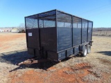 16'x6' T/A Shopbuilt Bumper Pull Trash Trailer, (Bill of Sale Only)