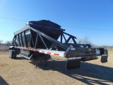 2014 Tecumseh T/A Singlegate Belly Dump Rock Trailer, s/n 2c9csu240fm183999, electric tarp, air ride