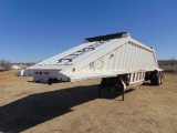 2005 CTS T/A Single Gate Belly Dump Rock Trailer, s/n 1c91140225s770216, spring ride