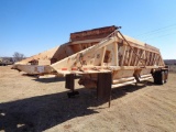1999 Ranch Doublegate T/A Belly Dump Rock Trailer, s/n 1r9bse508xl008490, spring ride