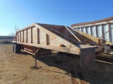 1981 Ranch T/A Single Gate Belly Dump Rock Trailer, s/n 1r9bsc506bl008050, spring ride