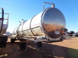 2015 Troxel 9250 Gallon T/A Oil tank Trailer, s/n 1t9ta4420fr719566, hyd roper pump, air ride,