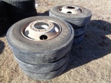 (6) 10r22.5 firestone tires on rims