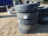 (5) Goodyear 295/75r22.5 tires
