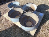 (4) 22.5 Hub Pilot Truck Wheels