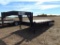 2010 DJ 26' T/A Gooseneck Flatbed Trailer, 21' deck, 5' dovetail slide in ramps,