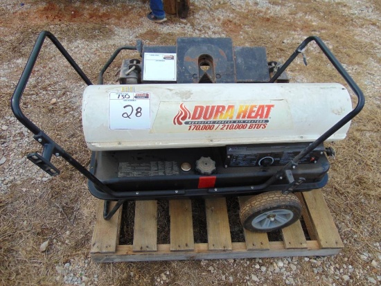 Duraheat Kerosene Forced Air Heater, 170000/210000 btu