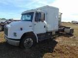 1998 Freightliner FL70 S/A Truck Tractor, s/n 1fvwhjbcxwh966676, cat 3126 eng, 9 spd trans, od reads