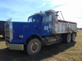 1987 Freightliner FLC T/A Dump Truck, s/n 1fu44r4b2hp303234, cat 3406b eng, 9 spd trans, od reads