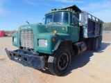 1985 Mack R686ST T/A Dump Truck, s/n 1m2n17941fa094327, 300 hp mack eng, double stick 5x2 trans, od