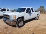 2012 Chevy 2500HD 4x4 Extcab Pickup, s/n 1gc2kvcg4cz317613, v8 gas eng, auto trans, od reads 162757