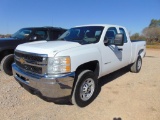 2011 Chevy 2500HD 4x4 Ext Cab Pickup, s/n 1gc2kvcg0bz368508, v8 gas eng, auto trans, od reads 175358