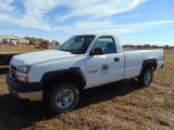 2006 Chevy 2500 Pickup, s/n 1gchc24u16e251317, gas eng, auto trans, od reads 135618 miles,