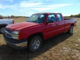 2004 Chevy 4x4 Extcab Pickup, s/n 1gcel19754e375270, v8 gas eng, auto trans, od reads 165156 miles,
