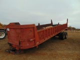 1973 Lufkin T/A End Dump Trailer, s/n 37385, s/r