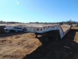 2000 Trail Eze T/A Equipment Trailer, s/n 1da72d031ym014844, hyd dove tail,