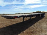 2007 Aztec 53' Spread Axle Flatbed Trailer, s/n 1a9bv4a187m362223,