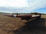 1975 Lufkin 51' T/A Step Deck Trailer, s/n 45246, 10' top, 36' deck, 5' dove tail w/ramps