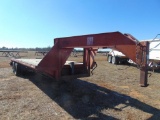 T/A Gooseneck Flatbed Trailer, s/n 13zgf242t1003183, 21' deck, 5' dove w/ramps (Bill of Sale)