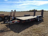 2015 Felling FT12L T/A Flatbed Trailer, s/n 5ftee2420f1000894, 18' deck, w/ramps, (Bill of Sale)