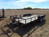 16' T/A Bumperpull Trailer, (Bill of Sale)
