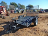 5'x8' S/A Lawn Mower Trailer, aluminum floor, (Bill of Sale)