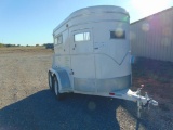 T/A 2 Horse Bumperpull Trailer, s/n 9242, front tack compartment, (Bill of Sale)