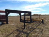 6 Bale Gooseneck Hay Trailer, self dumping, (Bill of Sale)