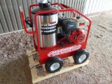 ( New )Magnum 4000 Hot Water Pressure Washer, 4000 psi, 3.5 gpm, oil/diesel fired burner, 15 hp gas