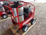 ( New )Magnum 4000 Hot Water Pressure Washer, 4000 psi, 3.5 gpm, oil/diesel fired burner, 15 hp gas