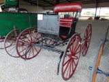 Single Seat Cane Back Horse Drawn Buggy,