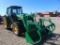 2009 John Deere 7230 MFWD Farm Tractor, s/n 613565, 673 loader, grapple bkt, cab, hour meter reads