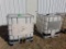 (2) 250 Gallon Caged Poly Tanks