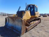 2008 John Deere 850J Crawler Tractor, s/u dozer,backup rippers, cab, hour meter reads 8313 hrs, wh6g