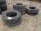(7) assorted 24.5 truck tires