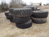 (16) assorted loader tires