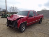 1998 Chevy 1500 Extcab Pickup, s/n 1gcec19mxwr160402, v8 gas eng, auto trans, od reads 259248 miles