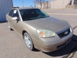 2006 Chevy Malibu Car, s/n 1g1zt53f06f246881, 4 cyl eng, auto trans , od reads 107270 miles