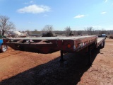 1982 Transcraft 43'Tri Axle Stepdeck Stretch Trailer, s/n 1tte4430xc1018084, 43'-57', rolling