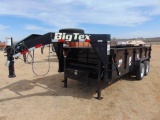 16' Big Tex Gooseneck T/A Hyd Dumpbed Trailer, s/n 16vdx1620e5340095, 24