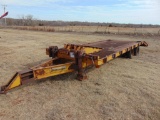 Plains Industries T/A Pintle Hitch Flatbed Trailer, 5' dove w/ramps (Bill of Sale)
