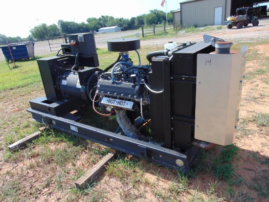 2012 Generac 100KW Generator skid mounted, s/n 2114675, ford 6.8l eng, no controls