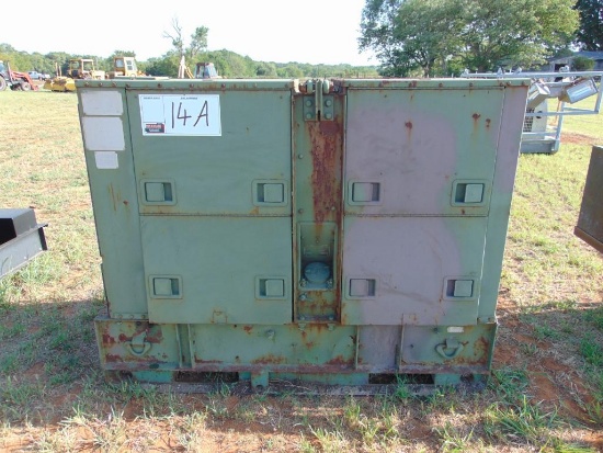 1980 DOD 15KW Generator Set, Model MER 113A, 400 hz, (unknown working condition)