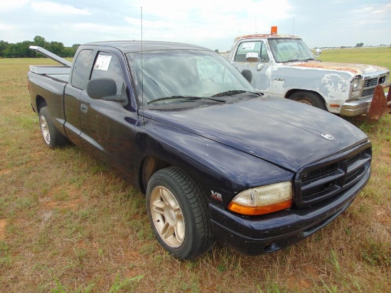 1998 Dodge Dakota Extcab Pickup, s/n 1b7gl22z4ws671732, v6 gas eng, auto trans (Does Not Run)