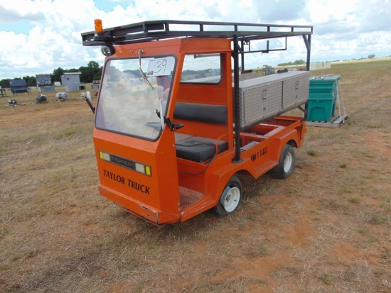 Taylor Dunn Mini Truck, ladder rack and side toolboxes (Does not Run)