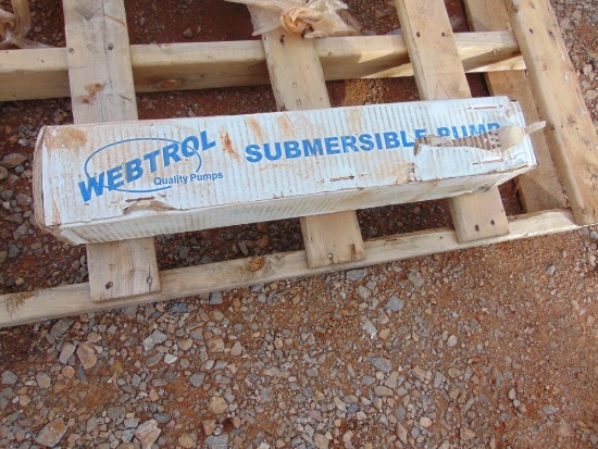 Webtrol 0.5 hp Submersible Pump (New)