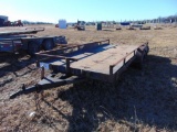 16' T/A Bumperpull Trailer, (Bill of Sale Only)
