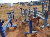 (2) Pipe Stands on Rollers