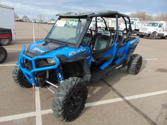 2015 Polaris 1000HD 4 Seater Side x Side, hour meter reads 49 hrs